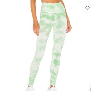 X FP Movement Good Karma Tie Dye Legging in Electric Pistachio